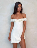 DENALI LACE MINI DRESS CREAM LACE