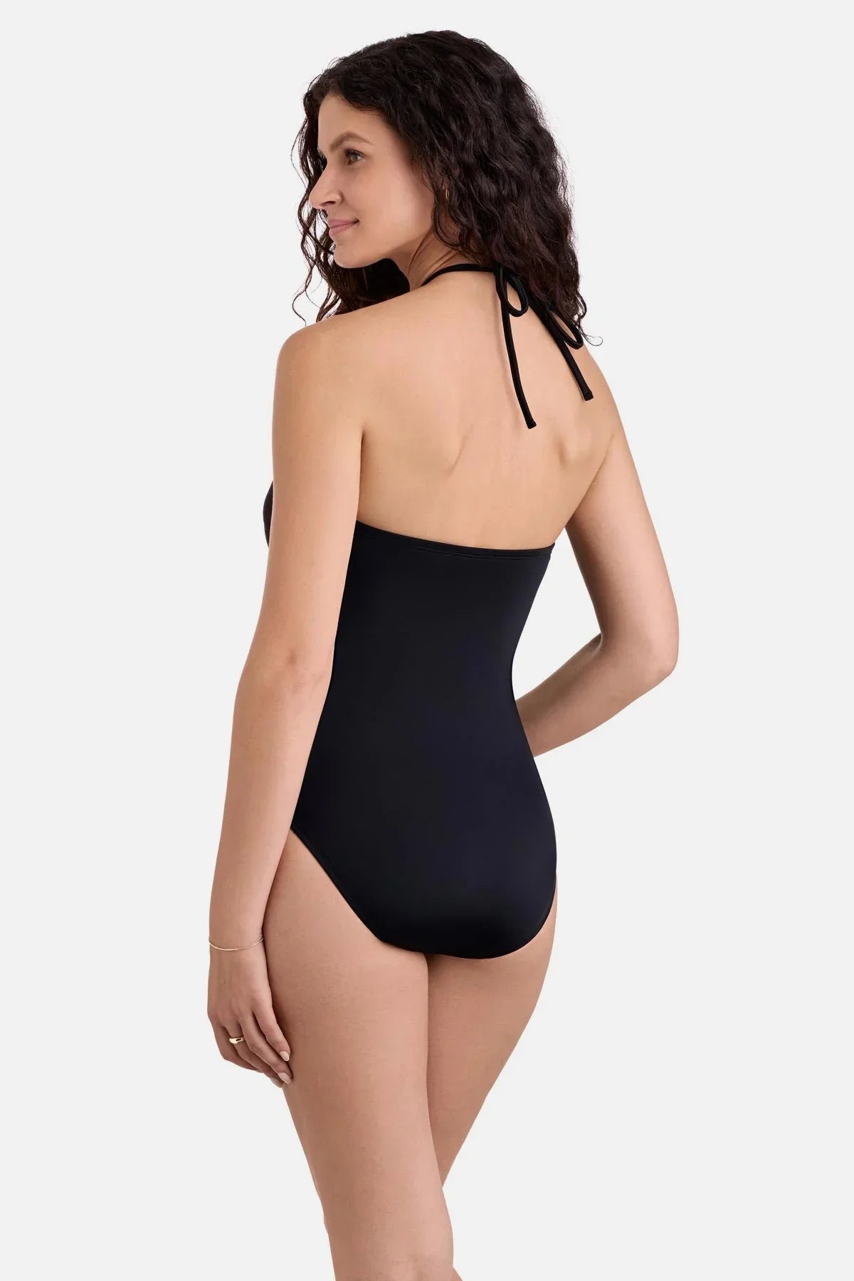 Sutton V Wire Bandeau One Piece Black