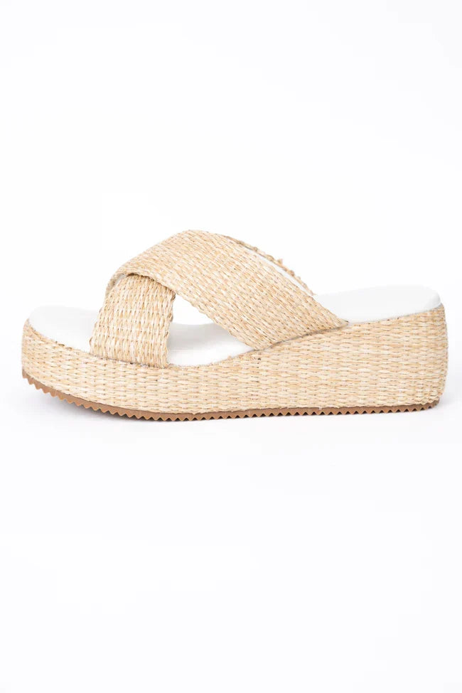 Clementine Tan Cross Platform Sandals