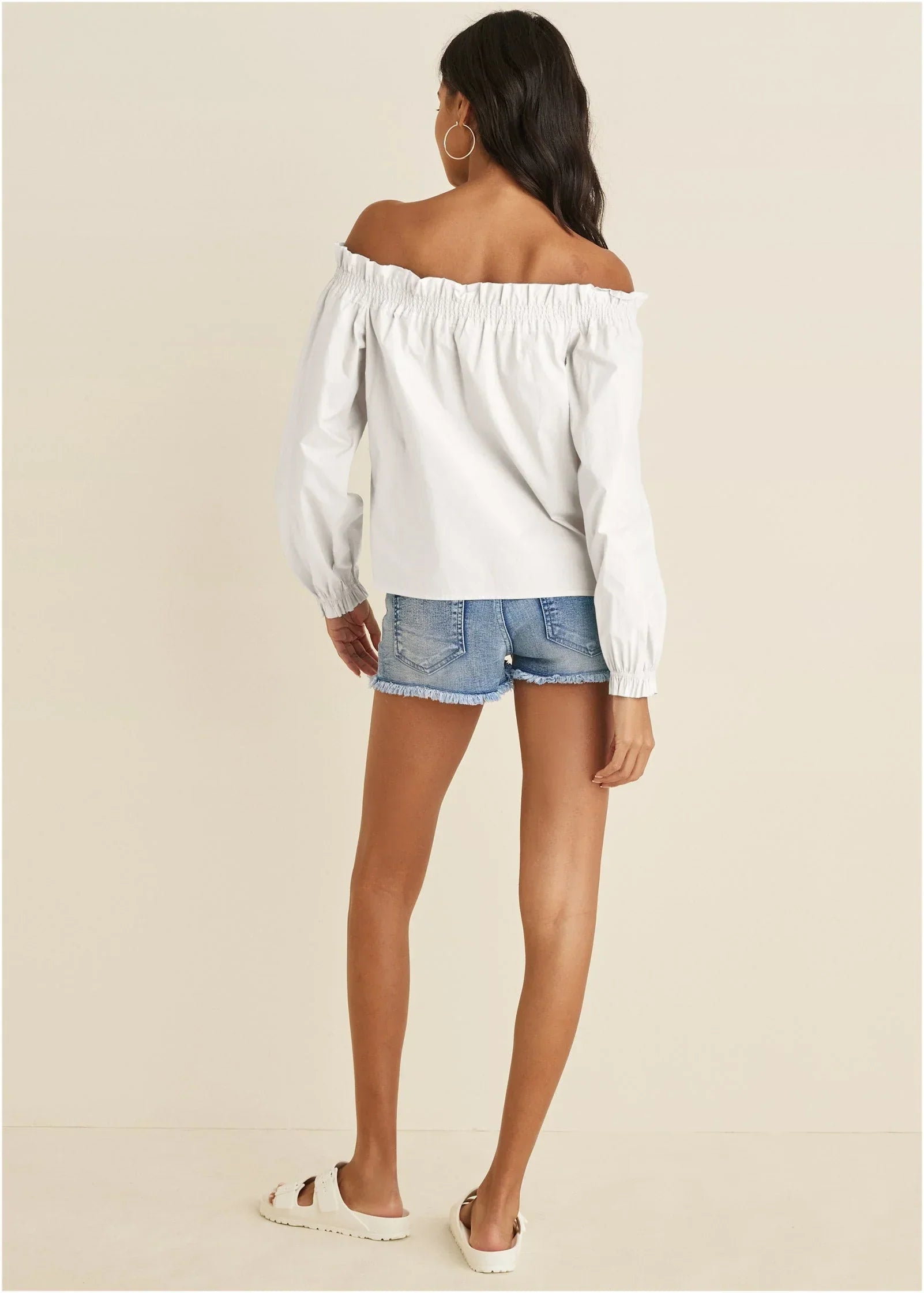 Off The Shoulder Top Cloud Dancer
