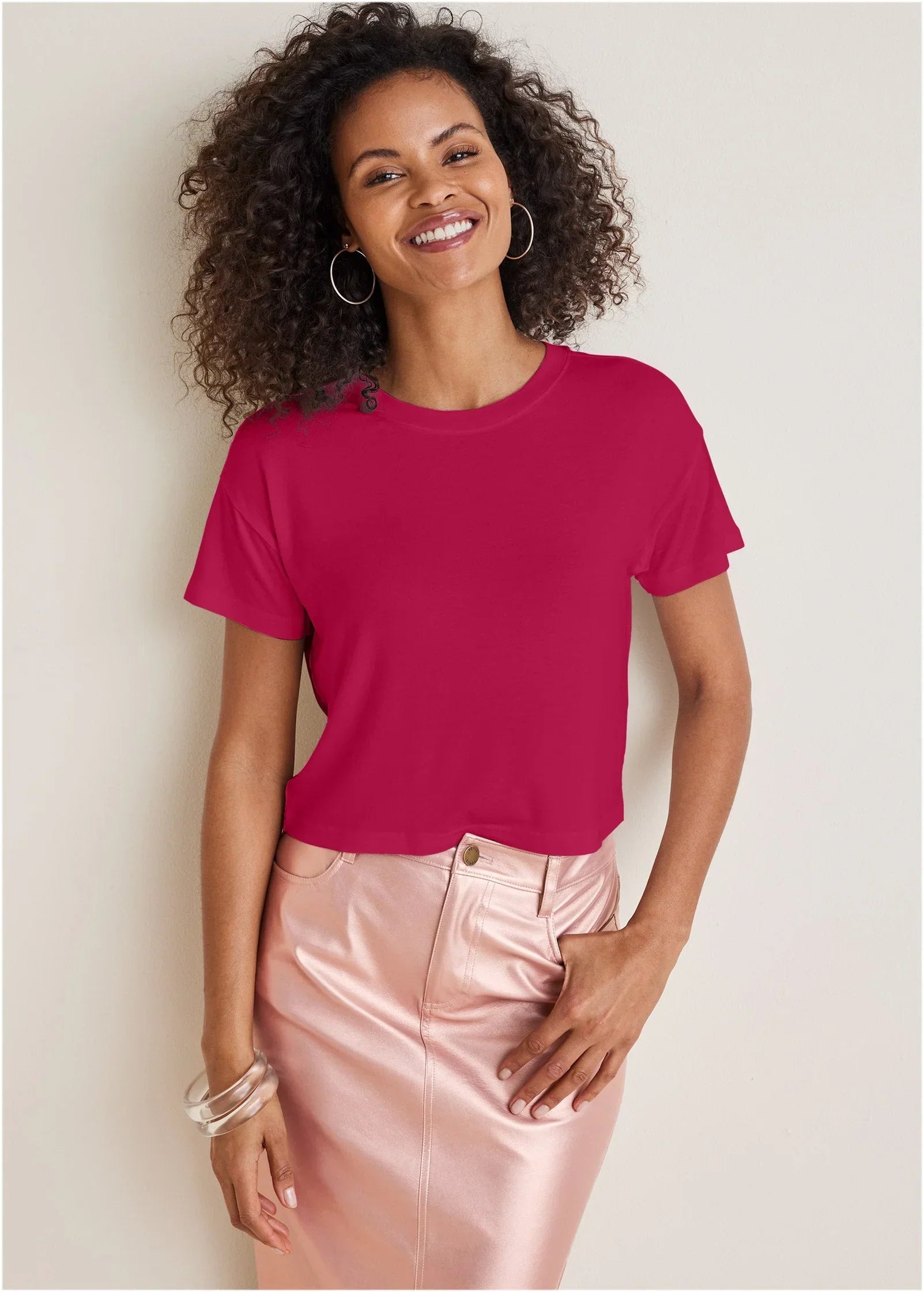 Crew Neck Tee Persian Red
