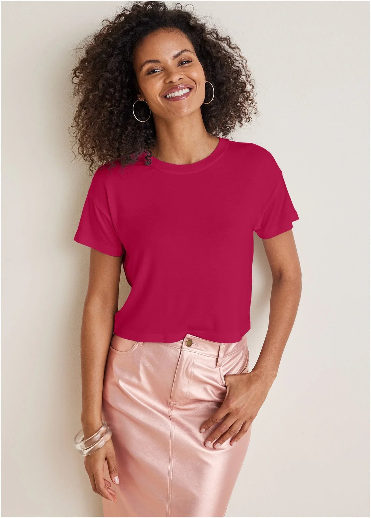 Crew Neck Tee Persian Red