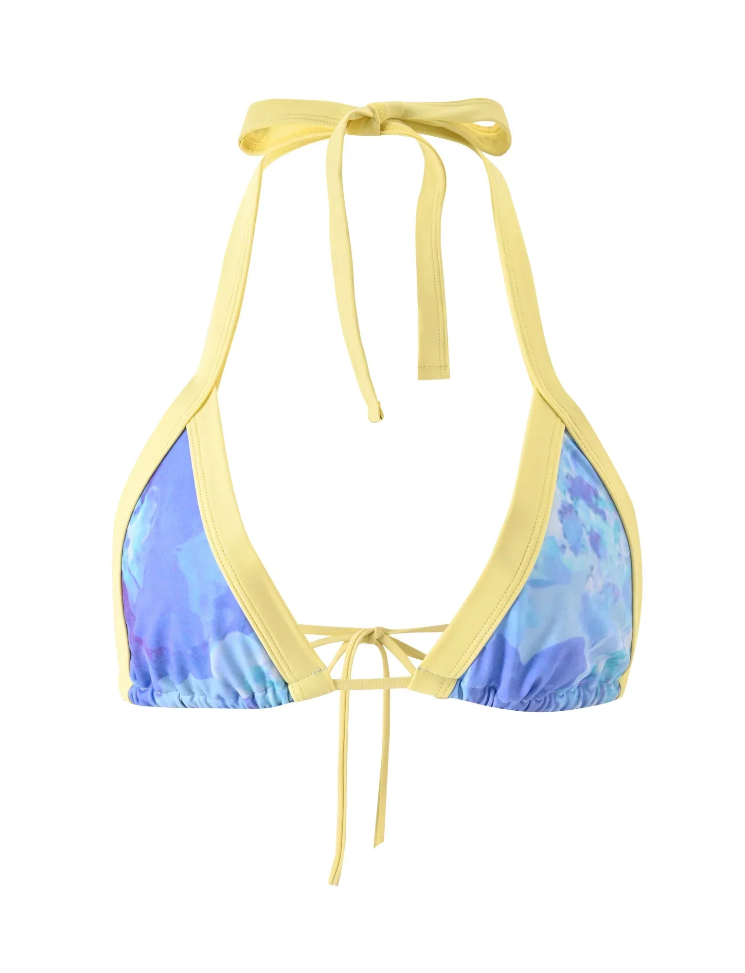 EMBERLAIN BIKINI TOP BLUE MACRO FLORAL