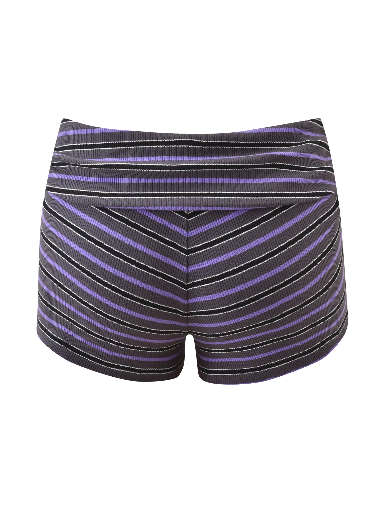CERYS RIB SHORT GREY STRIPE